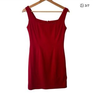 Ralph Lauren Collection Purple Label Red Mini Dress - 100% Wool